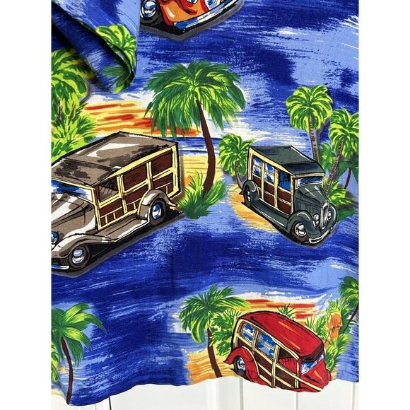 Vintage Ocean Current Hawaiian Shirt Mens XL All Over Island Print - Picture 3 of 9